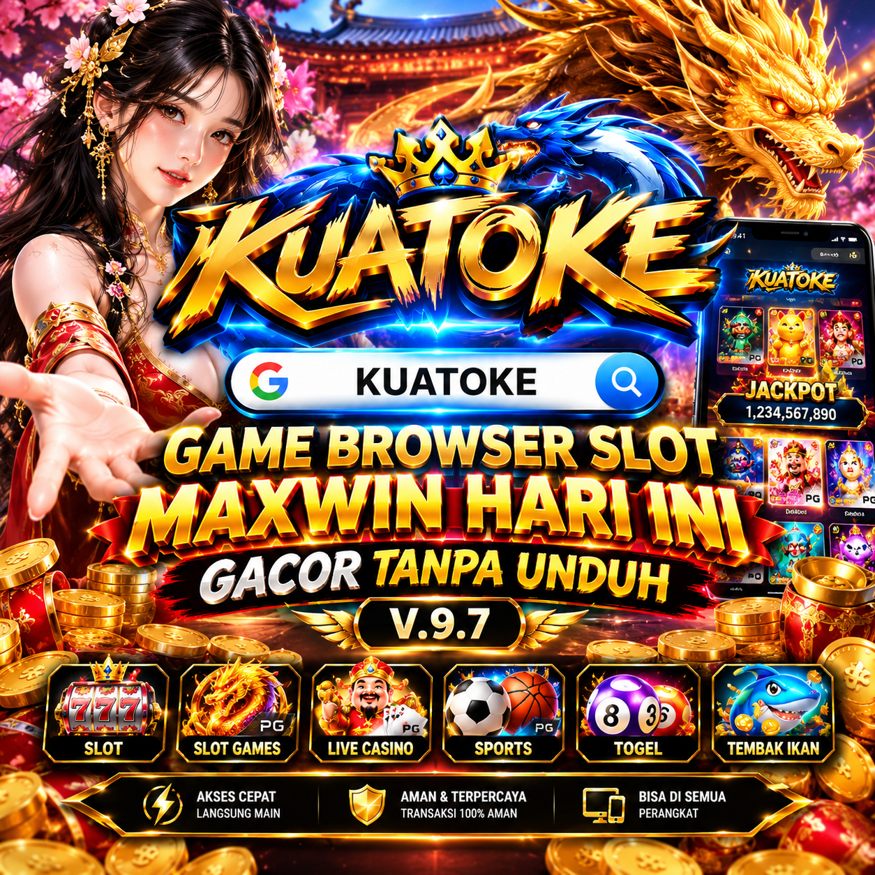 KUATOKE Game Browser Slot Maxwin